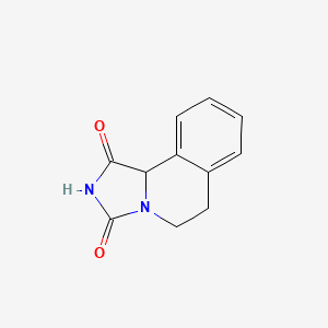 molecular formula C11H10N2O2 B3353441 6,10b-dihydroimidazo[5,1-a]isoquinoline-1,3(2H,5H)-dione CAS No. 54608-40-1