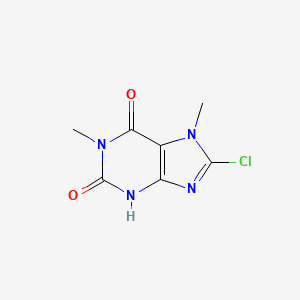 molecular formula C7H7ClN4O2 B3353474 8-Chloro-1,7-dimethyl-3,7-dihydro-1h-purine-2,6-dione CAS No. 5472-54-8