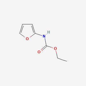 molecular formula C7H9NO3 B3353500 2-Furancarbamic acid, ethyl ester CAS No. 54915-62-7