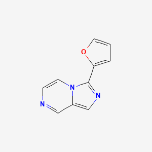 molecular formula C10H7N3O B3353556 3-(Furan-2-yl)imidazo[1,5-a]pyrazine CAS No. 55316-41-1