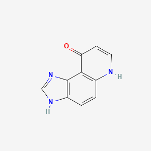 molecular formula C10H7N3O B3353564 1H-Imidazo[4,5-F]quinolin-9-OL CAS No. 55404-05-2
