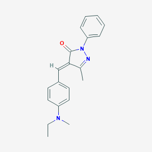 molecular formula C20H21N3O B335359 4-{4-[ethyl(methyl)amino]benzylidene}-5-methyl-2-phenyl-2,4-dihydro-3H-pyrazol-3-one 