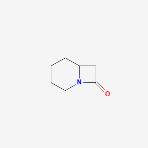 molecular formula C7H11NO B3353594 1-Azabicyclo[4.2.0]octan-8-one CAS No. 5562-60-7