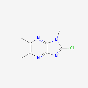 molecular formula C8H9ClN4 B3353608 1H-Imidazo[4,5-b]pyrazine, 2-chloro-1,5,6-trimethyl- CAS No. 55635-65-9