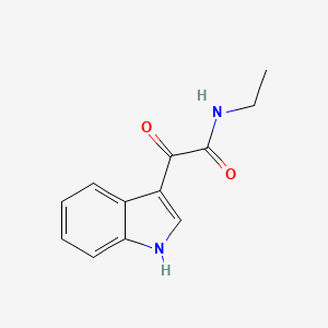 molecular formula C12H12N2O2 B3353621 N-乙基-2-(1H-吲哚-3-基)-2-氧代乙酰胺 CAS No. 55654-69-8