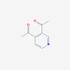 molecular formula C9H9NO2 B3353624 1-(3-Acetylpyridin-4-yl)ethanone CAS No. 55676-05-6