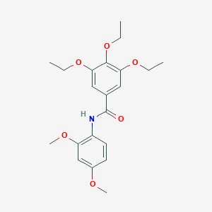 molecular formula C21H27NO6 B335366 N-(2,4-dimethoxyphenyl)-3,4,5-triethoxybenzamide 