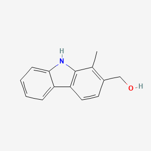 molecular formula C14H13NO B3353673 (1-Methyl-9h-carbazol-2-yl)methanol CAS No. 55854-93-8