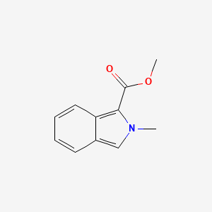 molecular formula C11H11NO2 B3353705 Methyl 2-methylisoindole-1-carboxylate CAS No. 56365-72-1