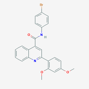 molecular formula C24H19BrN2O3 B335371 N-(4-bromophenyl)-2-(2,4-dimethoxyphenyl)quinoline-4-carboxamide 