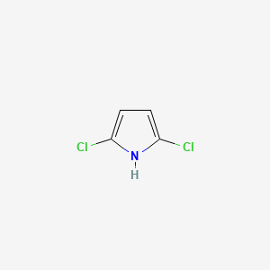 molecular formula C4H3Cl2N B3353728 1H-Pyrrole, 2,5-dichloro- CAS No. 56454-23-0