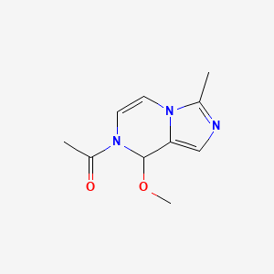 1-(8-methoxy-3-methyl-8H-imidazo[1,5-a]pyrazin-7-yl)ethanone