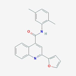 molecular formula C22H18N2O2 B335374 N-(2,5-dimethylphenyl)-2-(furan-2-yl)quinoline-4-carboxamide 