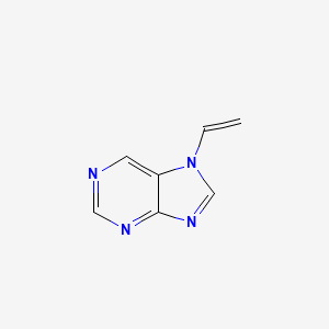 molecular formula C7H6N4 B3353749 7-Vinyl-7H-purine CAS No. 56468-28-1