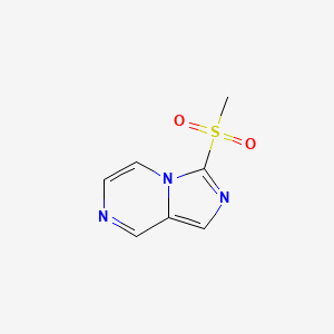 molecular formula C7H7N3O2S B3353767 3-Methylsulfonylimidazo[1,5-a]pyrazine CAS No. 56488-24-5