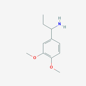 molecular formula C11H17NO2 B033538 1-(3,4-Dimethoxyphenyl)propan-1-amine CAS No. 101589-21-3