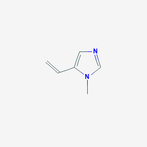 molecular formula C6H8N2 B3353829 1H-Imidazole, 5-ethenyl-1-methyl- CAS No. 56662-92-1