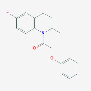 molecular formula C18H18FNO2 B335384 1-(6-fluoro-2-methyl-3,4-dihydroquinolin-1(2H)-yl)-2-phenoxyethanone 