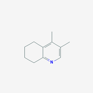 molecular formula C11H15N B3353848 3,4-Dimethyl-5,6,7,8-tetrahydroquinoline CAS No. 56717-36-3