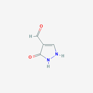 3-Oxo-2,3-dihydro-1H-pyrazole-4-carbaldehyde