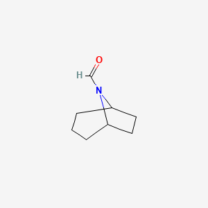 molecular formula C8H13NO B3353860 8-Azabicyclo[3.2.1]octane-8-carboxaldehyde CAS No. 56771-95-0