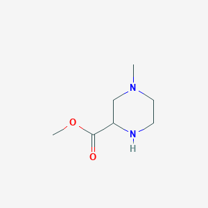 molecular formula C7H14N2O2 B3353885 Methyl 4-methylpiperazine-2-carboxylate CAS No. 56903-89-0