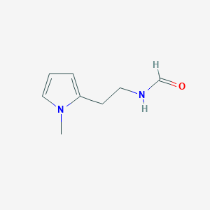 molecular formula C8H12N2O B3353932 N-(2-(1-Methyl-1H-pyrrol-2-YL)ethyl)formamide CAS No. 569351-24-2