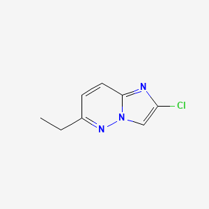 molecular formula C8H8ClN3 B3353968 2-Chloro-6-ethylimidazo[1,2-B]pyridazine CAS No. 570416-44-3