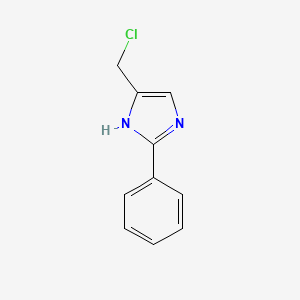 molecular formula C10H9ClN2 B3353986 5-(Chloromethyl)-2-phenyl-1H-imidazole CAS No. 57118-89-5