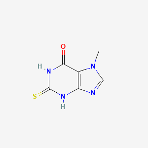 molecular formula C6H6N4OS B3354051 Heteroxanthine, 2-thio- CAS No. 5730-09-6