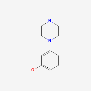molecular formula C12H18N2O B3354077 1-(3-Methoxyphenyl)-4-methyl-piperazine CAS No. 57318-64-6