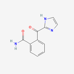 molecular formula C11H9N3O2 B3354115 2-(1H-imidazole-2-carbonyl)benzamide CAS No. 57594-27-1