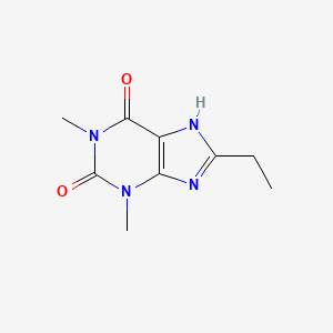 molecular formula C9H12N4O2 B3354129 8-Ethyltheophylline CAS No. 5770-28-5