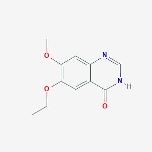 molecular formula C11H12N2O3 B3354151 6-ethoxy-7-methoxyquinazolin-4(3H)-one CAS No. 577728-29-1