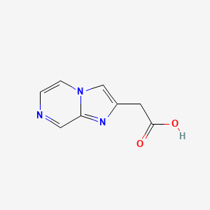 molecular formula C8H7N3O2 B3354194 Imidazo[1,2-a]pyrazine-2-aceticacid CAS No. 57892-75-8