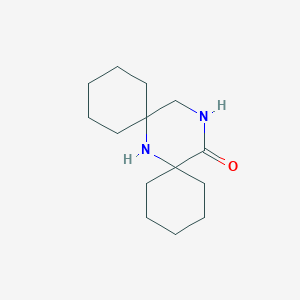 molecular formula C14H24N2O B3354247 7,15-Diazadispiro[5.1.5~8~.3~6~]hexadecan-14-one CAS No. 58119-82-7