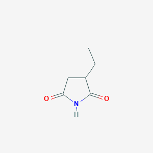 molecular formula C6H9NO2 B3354294 3-乙基吡咯烷-2,5-二酮 CAS No. 58467-27-9