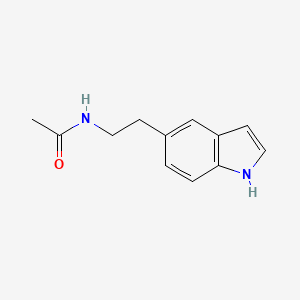 molecular formula C12H14N2O B3354295 Acetamide, N-[2-(1H-indol-5-yl)ethyl]- CAS No. 58491-47-7