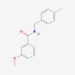 molecular formula C16H17NO2 B335432 3-methoxy-N-(4-methylbenzyl)benzamide 