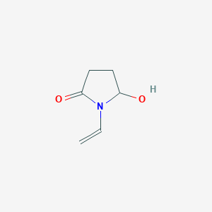 molecular formula C6H9NO2 B3354345 1-Ethenyl-5-hydroxypyrrolidin-2-one CAS No. 58804-52-7