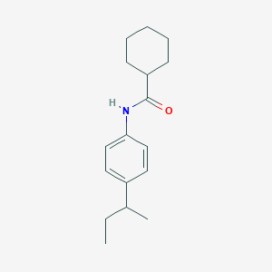 molecular formula C17H25NO B335437 N-(4-sec-butylphenyl)cyclohexanecarboxamide 