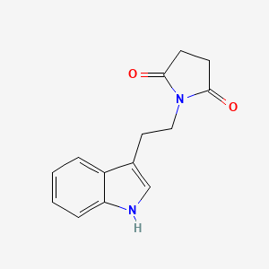 molecular formula C14H14N2O2 B3354397 1-[2-(1H-indol-3-yl)ethyl]pyrrolidine-2,5-dione CAS No. 59048-75-8