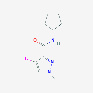 molecular formula C10H14IN3O B335440 N-cyclopentyl-4-iodo-1-methyl-1H-pyrazole-3-carboxamide 