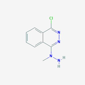molecular formula C9H9ClN4 B3354431 1-Chloro-4-(1-methylhydrazinyl)phthalazine CAS No. 59275-77-3
