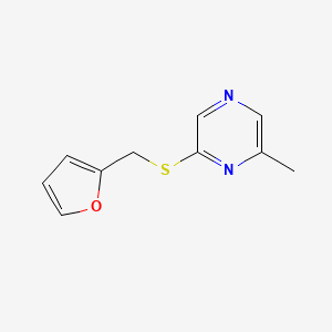 molecular formula C10H10N2OS B3354436 2-Methyl-6-(furfurylthio)pyrazine CAS No. 59303-09-2