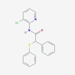 N-(3-chloro-2-pyridinyl)-2-phenyl-2-(phenylsulfanyl)acetamide