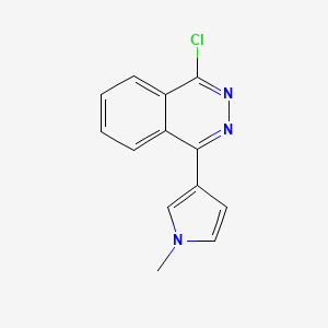 molecular formula C13H10ClN3 B3354523 Phthalazine, 1-chloro-4-(1-methyl-1H-pyrrol-3-yl)- CAS No. 597552-88-0