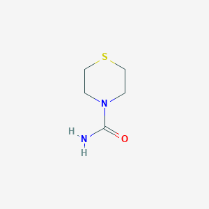 molecular formula C5H10N2OS B3354567 硫代吗啉-4-甲酰胺 CAS No. 6007-63-2