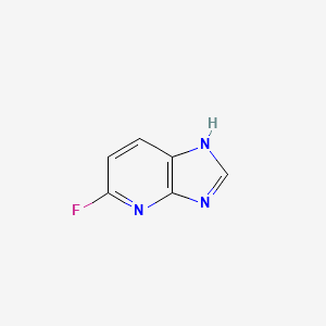 molecular formula C6H4FN3 B3354588 5-fluoro-1H-imidazo[4,5-b]pyridine CAS No. 60186-31-4