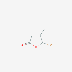 molecular formula C5H5BrO2 B3354601 2(5H)-Furanone, 5-bromo-4-methyl- CAS No. 60270-03-3